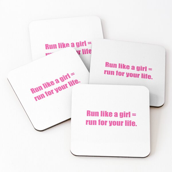 Item preview, Run like a girl = run for your life  designed and sold by Skswan14.