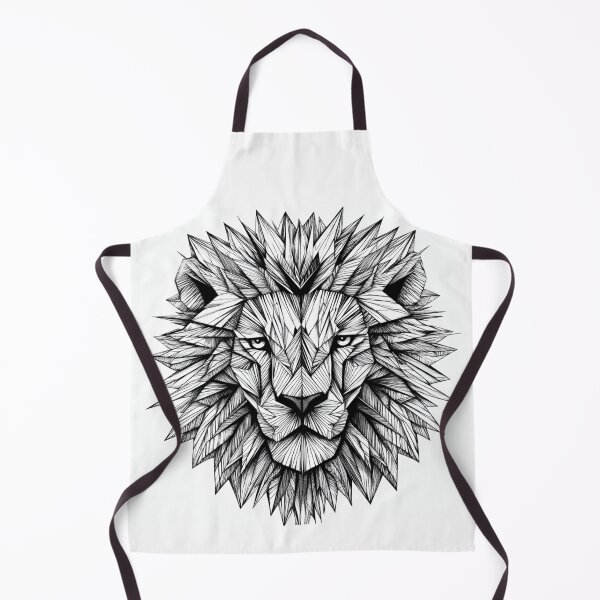 Item preview, Geometric Lion: Bold Fine-Line Majesty designed and sold by Desireehaz.