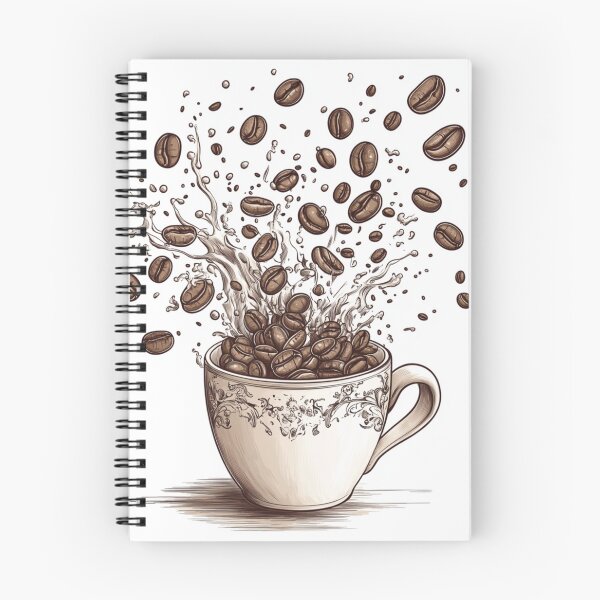 Item preview, Cascade of Coffee Beans: Energetic Brew Illustration designed and sold by Desireehaz.