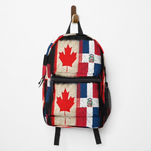 Item preview, Diseño de ropa de orgullo con la bandera de Canadá y la bandera de la República Dominicana. Dominicanos designed and sold by LovelyHappyGift.