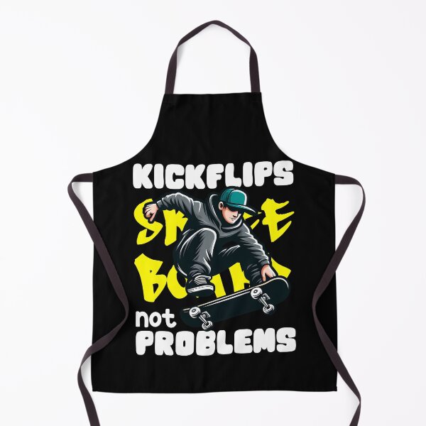 Item preview, KICKFLIPS NOT PROBLEMS - SKATEBOARD GIFT designed and sold by KEF Custom.