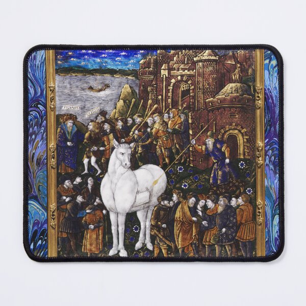 Item preview, The Trojan Horse from the Aeneid ,Renaissance Plaque designed and sold by BulganLumini.