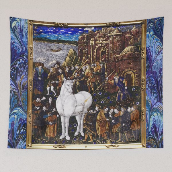 Item preview, The Trojan Horse from the Aeneid ,Renaissance Plaque designed and sold by BulganLumini.