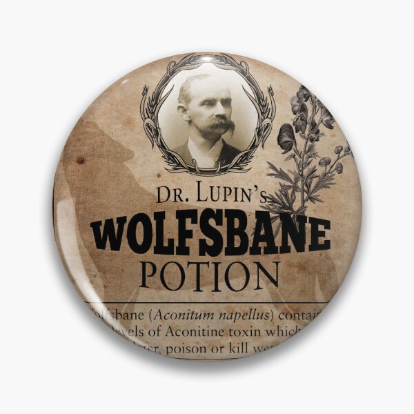 Item preview, Wolfsbane Potion Potion Bottle Label designed and sold by Lawn Walker.
