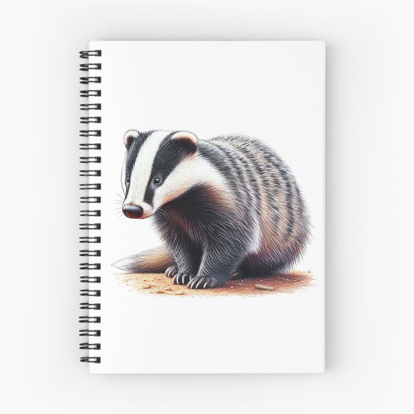 Item preview, Badger Colored Pencil Sketch Portrait designed and sold by MaedK.