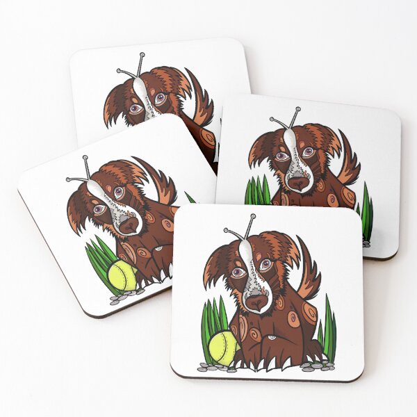 Item preview, Playful Robot Mini Australian Shepherd Dog designed and sold by DanielleJScott.com.