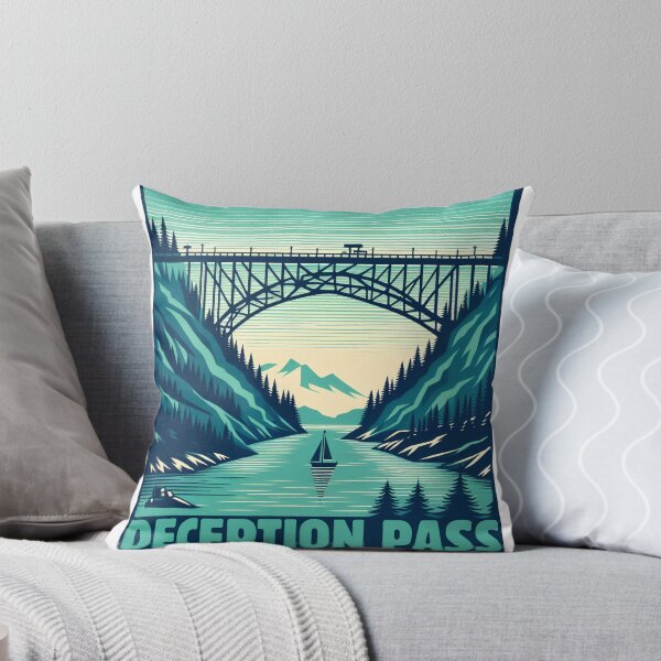 Item preview, Deception Pass vintage themed travel poster designed and sold by OSKAR-NOVAK.