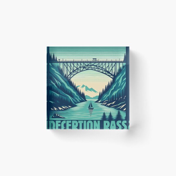 Item preview, Deception Pass vintage themed travel poster designed and sold by OSKAR-NOVAK.