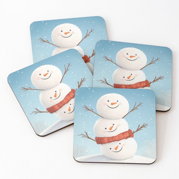 Item preview, Stacked Snowman Trio: Whimsical Winter Fun designed and sold by Desireehaz.