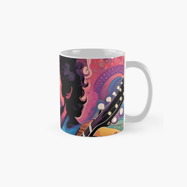 Vista previa del artículo con la obra «Bob Dylan - Visiones de psicodelia», diseñado y vendido por Hugheser.