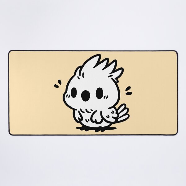 Item preview, Adorable Hand-Drawn Cockatoo Baby Illustration – Minimalist and Playful Bird Design designed and sold by happyartworks.