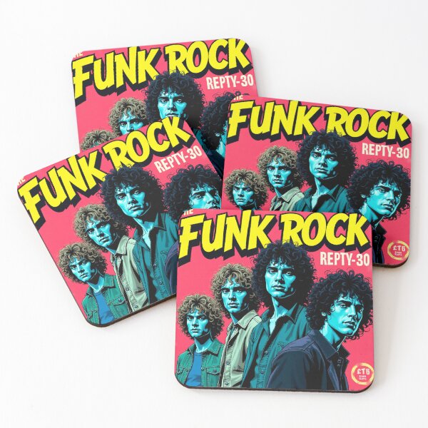 Item preview, Funky Rock Album Art - Groovy 80s/90s Style designed and sold by Rockuanna.