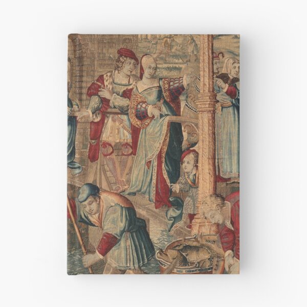 Item preview, Four Seasons Spring Fishing Scene, designed c. 1535, woven mid- to late 1600s. Possibly by Gobelins Manufactory designed and sold by Vintage Designs +.