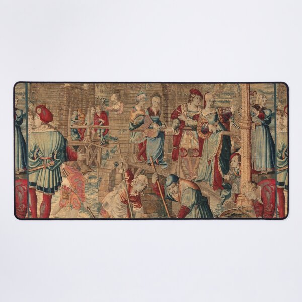 Item preview, Four Seasons Spring Fishing Scene, designed c. 1535, woven mid- to late 1600s. Possibly by Gobelins Manufactory designed and sold by Vintage Designs +.