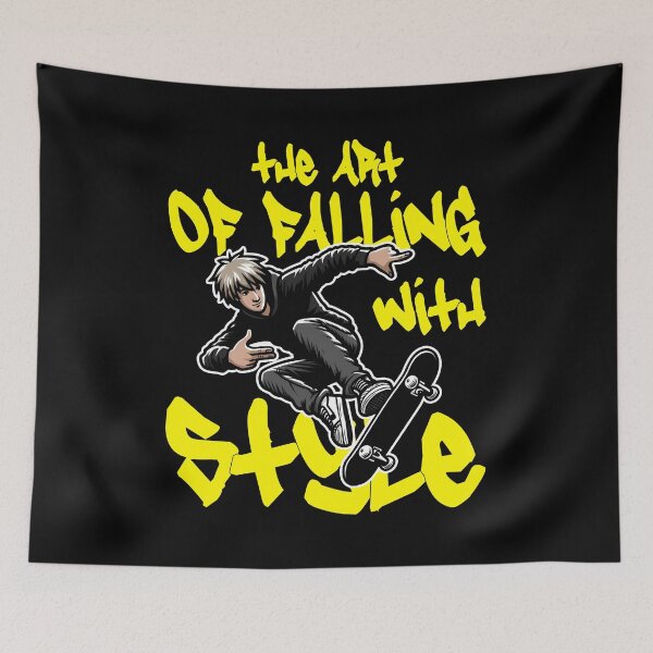Item preview, THE ART OF FALLING WITH STYLE - SKATEBOARD GIFT designed and sold by KEF Custom.