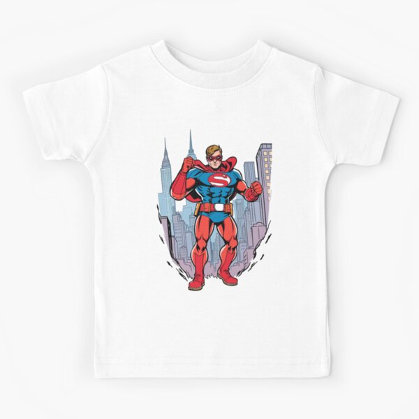 Item preview, Retro Superhero in City with Red Cape designed and sold by superheroes50.