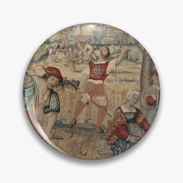Item preview, Four Seasons Summer Harvest Scene, designed c. 1535, woven mid- to late 1600s. Possibly by Gobelins Manufactory (France, Paris, est. 1662) designed and sold by Vintage Designs +.