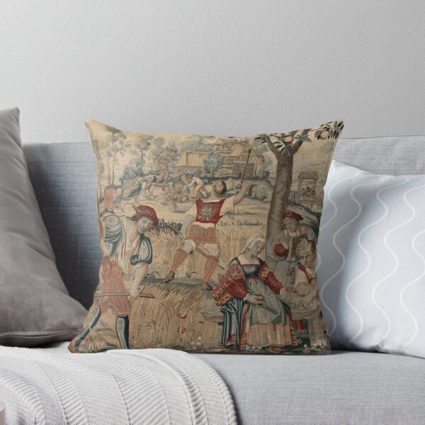 Item preview, Four Seasons Summer Harvest Scene, designed c. 1535, woven mid- to late 1600s. Possibly by Gobelins Manufactory (France, Paris, est. 1662) designed and sold by Vintage Designs +.
