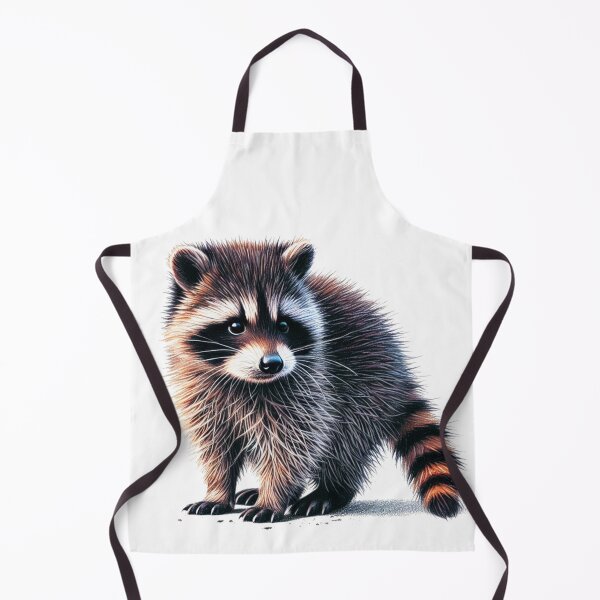 Item preview, Cute Racoon Colored Pencil Sketch Portrait designed and sold by MaedK.