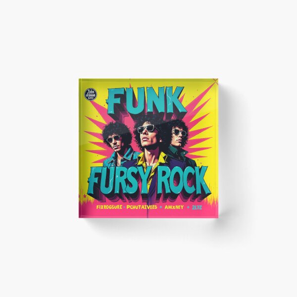 Item preview, Vibrant Funk Rock Colors - 80s/90s Album Cover Art designed and sold by Rockuanna.