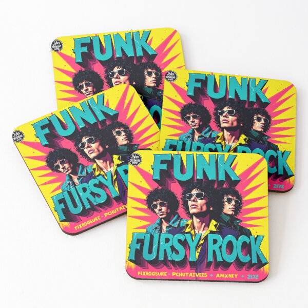 Item preview, Vibrant Funk Rock Colors - 80s/90s Album Cover Art designed and sold by Rockuanna.