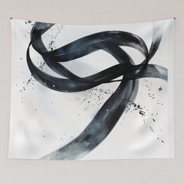 Item preview, Abstract Looping Ribbon: Dynamic Ink Design designed and sold by Desireehaz.