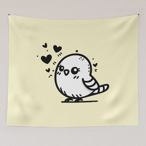 Item preview, Cute lovely Canary - Kawaii Bird Art designed and sold by happyartworks.