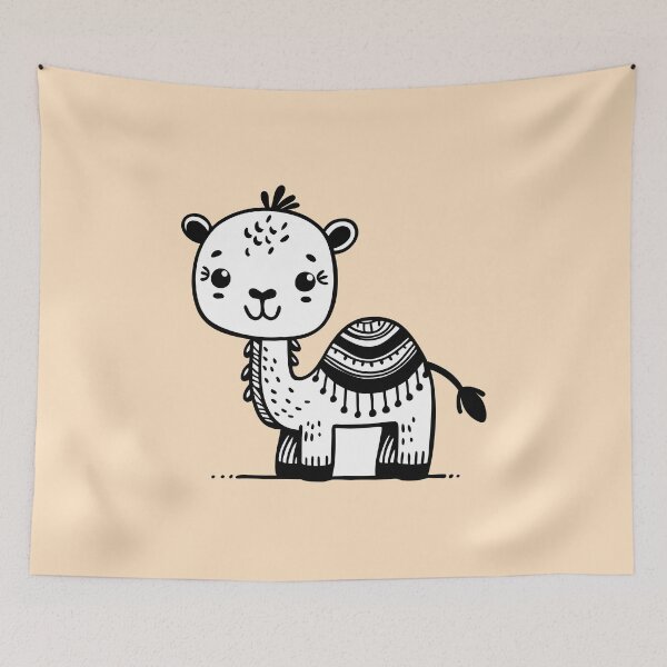 Item preview, Desert Cutie Camel - Kawaii style designed and sold by happyartworks.