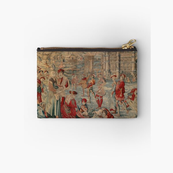 Item preview, Four Seasons Winter Skating Scene, designed c. 1535, woven mid- to late 1600s. Possibly by Gobelins Manufactory (France, Paris, est. 1662 designed and sold by Vintage Designs +.