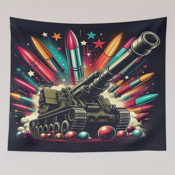 Item preview, Galactic Cannon: Vintage Power with Cosmic Vibes - Model 2 designed and sold by NeonBot_Shop.