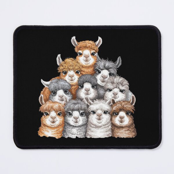 Item preview, Adorable Alpaca Herd with Colorful Fur-For Alpaca Lovers designed and sold by love3617.