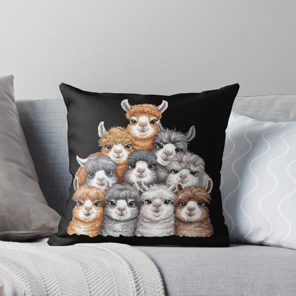 Item preview, Adorable Alpaca Herd with Colorful Fur-For Alpaca Lovers designed and sold by love3617.