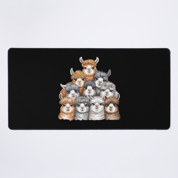 Item preview, Adorable Alpaca Herd with Colorful Fur-For Alpaca Lovers designed and sold by love3617.