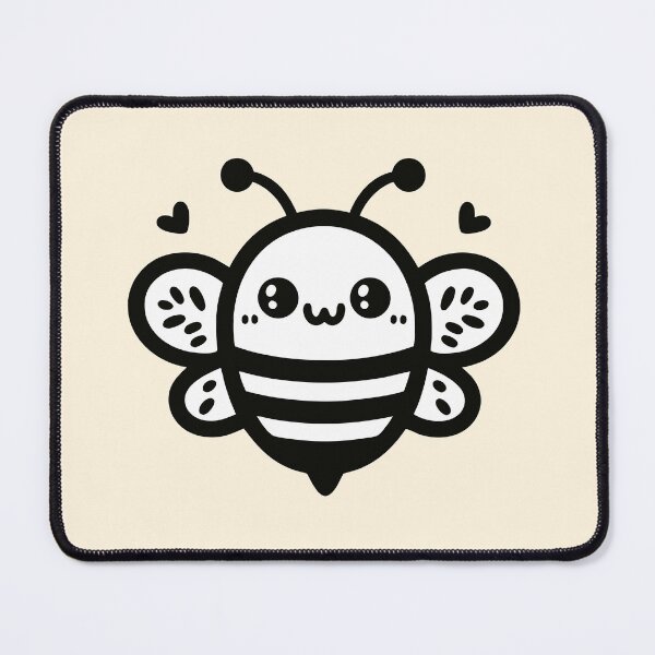 Item preview, Sweet Honey Bee - Kawaii Nursery Line Art designed and sold by happyartworks.