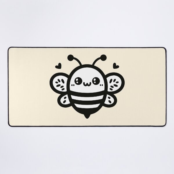 Item preview, Sweet Honey Bee - Kawaii Nursery Line Art designed and sold by happyartworks.