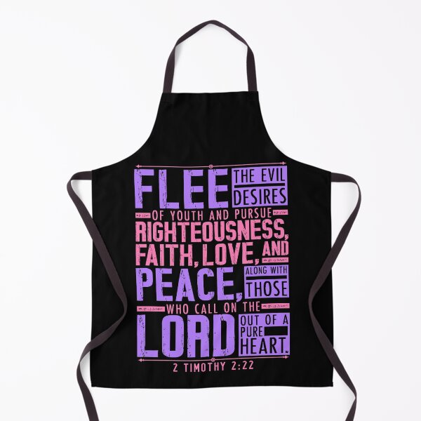 Item preview, 2 Timothy 2:22 Flee The Evil Desires Of Youth designed and sold by plushism.