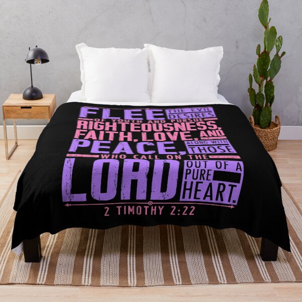 Item preview, 2 Timothy 2:22 Flee The Evil Desires Of Youth designed and sold by plushism.