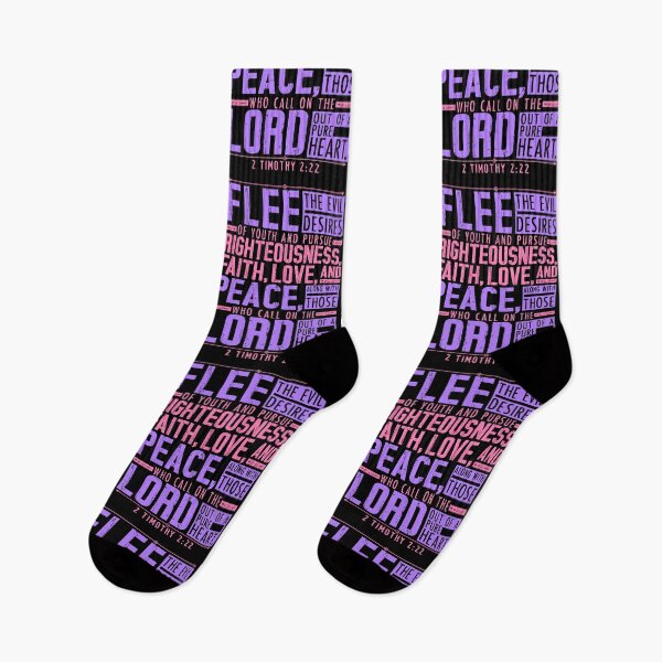 Item preview, 2 Timothy 2:22 Flee The Evil Desires Of Youth designed and sold by plushism.