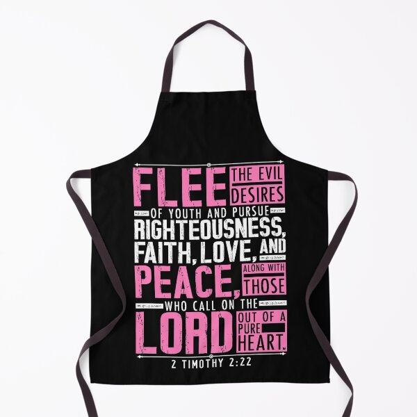 Item preview, 2 Timothy 2:22 Flee The Evil Desires Of Youth designed and sold by plushism.