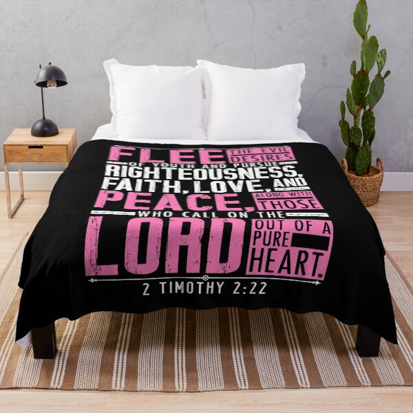 Item preview, 2 Timothy 2:22 Flee The Evil Desires Of Youth designed and sold by plushism.