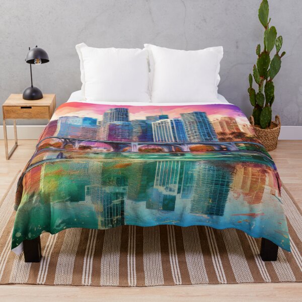 Item preview, Miami Skyline Graffiti Art – Colorful Abstract Urban Street Style designed and sold by Phat Dog Designs .