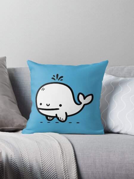 Artikel-Vorschau von Entzückendes Walbaby - Kawaii Meerestier-Strichzeichnung, designt und verkauft von happyartworks.