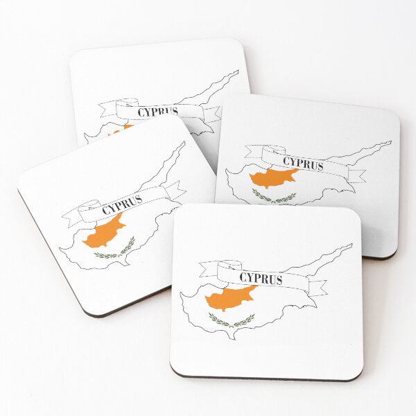 Item preview, cyprus flag map designed and sold by visual adventures.