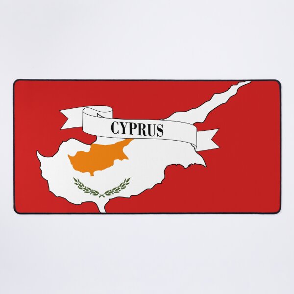 Item preview, cyprus flag map designed and sold by visual adventures.