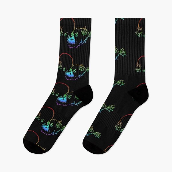 Item preview, Anglerfish cosmic horror (rainbow) designed and sold by TheDoodlemancer.