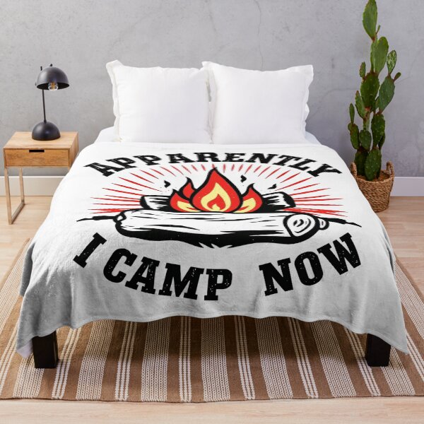 Item preview, Apparently I Camp Now - Funny Vintage Hiking Camping Lovers designed and sold by svarupa.
