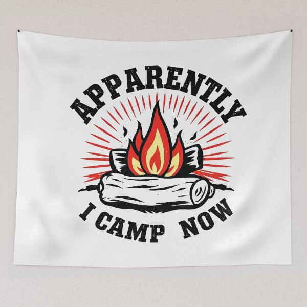 Item preview, Apparently I Camp Now - Funny Vintage Hiking Camping Lovers designed and sold by svarupa.
