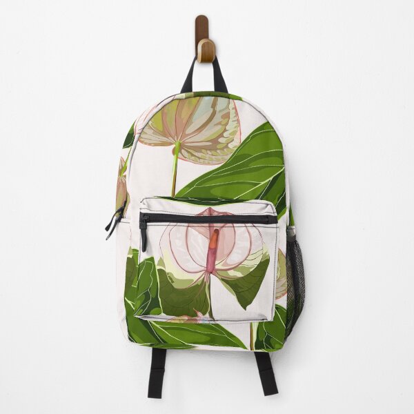 Item preview, Anthurium. Seamless floral pattern with pink glossy flowers and anthurium leaves. designed and sold by MatyKotiv.