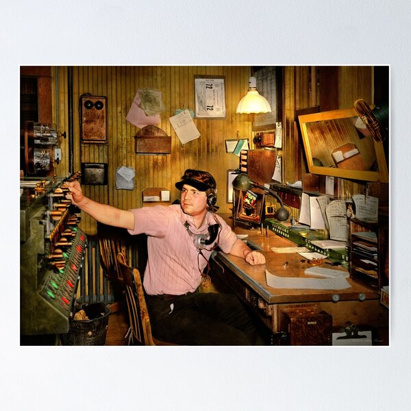 Item preview, Train - The station operator 1943 designed and sold by Mike Savad Photography.