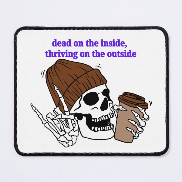 Item preview, dead on the inside, thriving on the outside (purple) designed and sold by piscesmoon22.